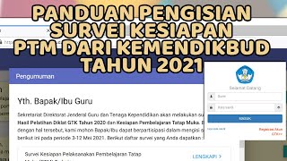 Panduan Pengisian Survei Kesiapan Pembelajaran Tatap Muka Tahun 2021 | Survei GTK