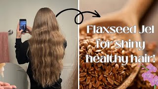 Flaxseed gel for healthy shiny hair!(also a skincare vlog)