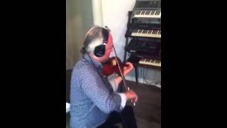 Bluegrass recording with Joost van Es on violin