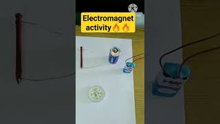 Electromagnet activity🔥🔥#shortviral #shortvideo🌀🌀 #@VIGYANEXPERT001🔭🔭🔭🔭