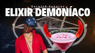 Cócteles de Halloween: Elixir Demoníaco - Tutorial Bartender #GarnishEventos