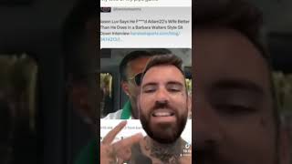 Adam 22 goes crazy on Jason Luv for saying this about Lena  😳#Shorts