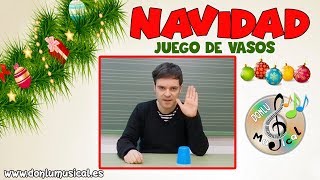 Juego musical para Navidad con vasos DONLUMUSICAL