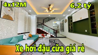 Bán nhà 3 lầu p 12 gò vấp xe hơi vào nhà . Tặng nội thất 4 phòng ngủ  giá bán 6,2 tỷ TL