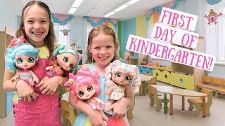 Maya's First Day of Kindergarten with Her Kindi Kids!