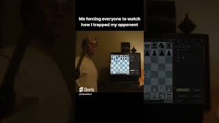 Watch how I trapped my opponent and secured a win🤩The Chess Game of the Year 😃 #chess #shorts