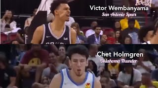 Victor Wembanyama & Chet Holmgren Comparison Highlights, Two Bigman in Upcoming NBA Season