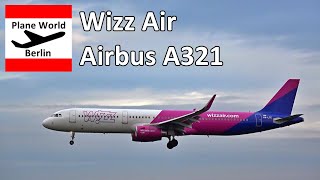 Wizz Air Airbus A321 *HA-LTE* landing at Hamburg Airport