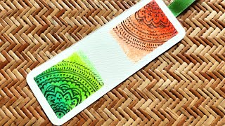 Independence day craft ideas / DIY Bookmark making ideas / Tricolour bookmark handmade