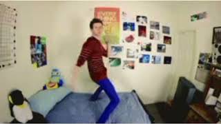 stan Twitter: A guy dancing to Material Girl by Saucy Santana in his room 💅