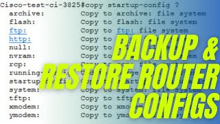 Configuration Backup of Cisco Router & Switch into TFTP server || CCNA