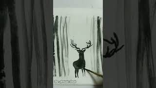 Acrylics Forest Deer #shorts