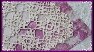 Crochet Edge/Border | Easy to Crochet Lace Motif for Table cloth 3*