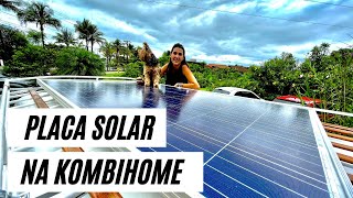 ENERGIA SOLAR NA KOMBI HOME - INSTALAÇÃO DO PAINEL SOLAR NA KOMBIHOME + DICA DE CUIDADOS