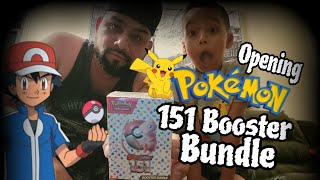 Opening Booster Bundle of 151 Pokémon Packs with Danny Got Vlogs