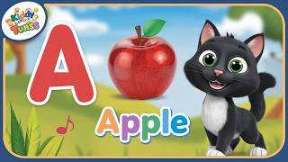 A for Apple | Phonics learning Song | ABCD nursery rhymes | #kiddylearningtunes