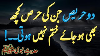 Do Qisam ke Harees | Hadees Shareef | Do Harees Adami | Farman e Nabvi | AQH Official