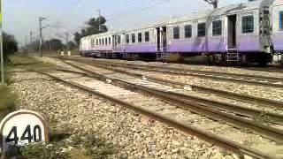 Newly Arrived ICF DEMU meets Amarpali Exp on MPS