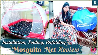 Mosquito Net Unboxing | Review | Installation, Folding, Unfolding | Automatic Popup | ushadiaries