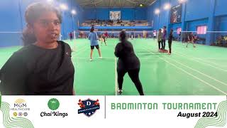 Full Match Video 3 | Women's Doubles | Badminton Tournament | Chai Kings #chennai