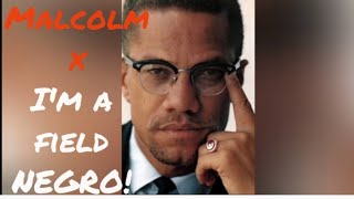 MALCOM X  -  "I'M A FIELD NEGRO" SPEECH