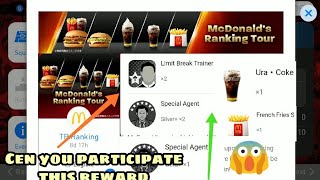 How to joinMcDonald's ranking tour event 😱/awesome rewards 😍