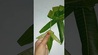 mango leaf 🌿 decoration ideas #pooja decor #shorts