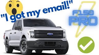 F150 Lightning PRO: Time to convert reservation to an order!