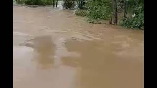 Flooding flooded the road