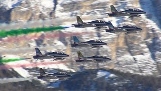 SORVOLO FRECCE TRICOLORI - ALTA BADIA 17 DICEMBRE 2023