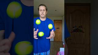 3 tennis ball juggling skills so satisfying #shorts #fyp