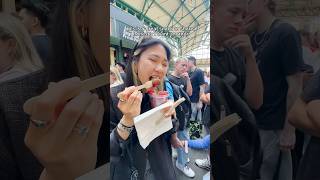 eating through Borough Market in London 🍓🇬🇧 #shorts