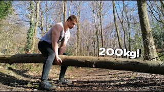 Who can Lift the Biggest Log Challenge!?