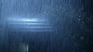 Heavy Rain on Roof for Deep Sleep & Insomnia Relief | Night Thunderstorm for Insomnia, Study