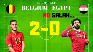 Бельгия Египет Первый тайм HD Belgium Egypt No Salah😫