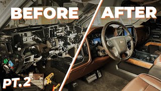 Replacing the Dashboard! - 2018 Chevrolet Duramax High Country Rebuild Pt. 2