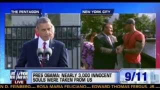 President Obama Gives Speech at Pentagon Memorial Site - September 11, 2013