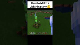 How to make a lightning farm in Minecraft #minecraft