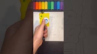 Drawing SpongeBob With Chameleon markers #art #short #spongebob