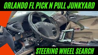 Exploring Orlando FL Pull N Pay Junkyard for Steering Wheel