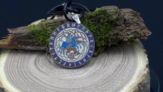 Titanium Viking Pendant * Yggdrasil Odin Amulet * Titanium Nordic Talisman