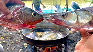 PESCA Y COCINA || RÓBALOS Y PARGOS al DISCO || pesca con CAMARÓN VIVO.