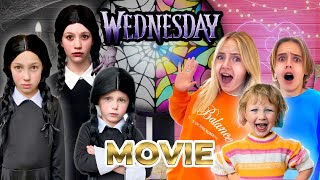 TRANSFORMING into WEDNESDAY ADDAMS Movie! ft/ Jazzy Skye & Fun Squad Family