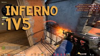 my fastest 1v5 on inferno