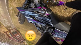 YZ 125 CRASH Fail 😂 - Più Cadute che uscite - Come NON usare un 2 Tempi!