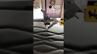 How to use CNC Template sewing machine to stitch on leather seats  car seats leather chairs