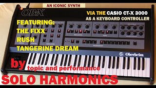 Oberheim OB-X Via The Casio CT-X 3000 topic & performance