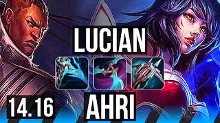 LUCIAN vs AHRI (MID) | Quadra | BR Master | 14.16