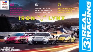 IRON LYNX - Iron Dames LIVERY | #51 #71 #86 | 2022 GT WORLD CHALLENGE | REAL RACING 3