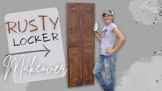 Can This Rusty Locker Be Saved?? Salvaging a Unwanted School Locker! Furniture Flipping